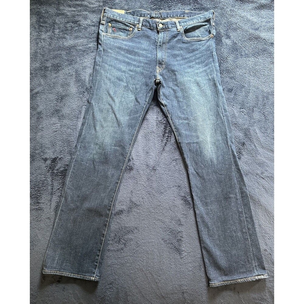 Polo Ralph Lauren Hampton Straight Jeans Men's 38Tx36 Medium Wash Blue Denim